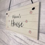 PERSONALISED Home Sign New Home Gift Any Name Playhouse