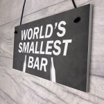 Worlds Smallest Bar Novelty Home Garden Bar Pub Sign