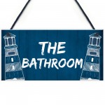 THE BATHROOM Sign Nautical Theme Toilet Loo Bathroom Sign