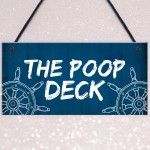 Funny Nautical Theme Sign For Bathroom Toilet Loo Beach Theme