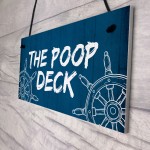 Funny Nautical Theme Sign For Bathroom Toilet Loo Beach Theme
