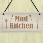 Rustic Mud Kitchen Sign Hanging Garden Playroom House Sign