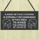 WARNING SIGN For Door Entry COVID 19 Corona Wear Mask
