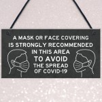 WARNING SIGN For Door Entry COVID 19 Corona Wear Mask