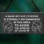 WARNING SIGN For Door Entry COVID 19 Corona Wear Mask
