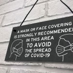 WARNING SIGN For Door Entry COVID 19 Corona Wear Mask