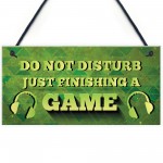 Novelty Gaming Sign For Dad Son Boys Bedroom Man Cave Wall Art