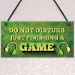 Novelty Gaming Sign For Dad Son Boys Bedroom Man Cave Wall Art