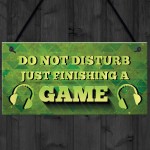 Novelty Gaming Sign For Dad Son Boys Bedroom Man Cave Wall Art