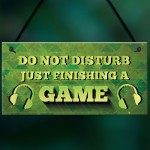 Novelty Gaming Sign For Dad Son Boys Bedroom Man Cave Wall Art