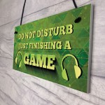 Novelty Gaming Sign For Dad Son Boys Bedroom Man Cave Wall Art