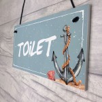 Nautical Toilet Bathroom Decor Gifts Home Decor Hanging Sign