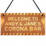 Novelty Corona Bar Sign PERSONALISED Home Bar Pub Sign