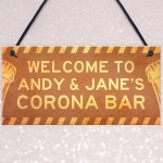 Novelty Corona Bar Sign PERSONALISED Home Bar Pub Sign