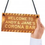 Novelty Corona Bar Sign PERSONALISED Home Bar Pub Sign