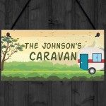 Personalised Caravan Motorhome Accessories Novelty Hanging Sign