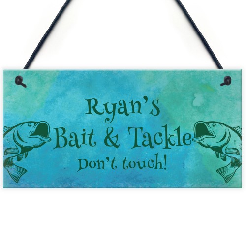 Any Name's Bait and Tackle Sign PERSONALISED Fishing Sign