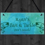 Any Name's Bait and Tackle Sign PERSONALISED Fishing Sign