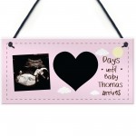 PERSONALISED Pregnancy Countdown Plaque Baby Shower Gift