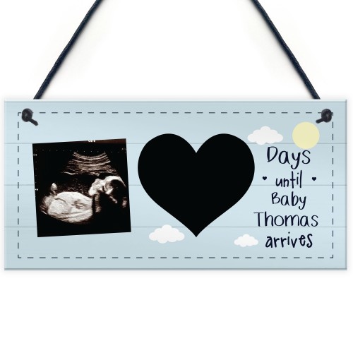 PERSONALISED Scan Picture Sign Countdown Chalkboard Sign