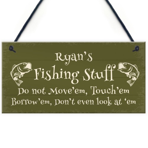 Novelty Fishing Sign For Man Cave Shed PERSONALISED