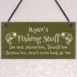 Novelty Fishing Sign For Man Cave Shed PERSONALISED