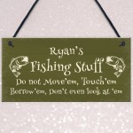 Novelty Fishing Sign For Man Cave Shed PERSONALISED