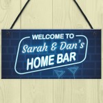 Home Bar Personalised Hanging Sign For Man Cave Home Bar 