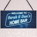 Home Bar Personalised Hanging Sign For Man Cave Home Bar 
