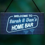 Home Bar Personalised Hanging Sign For Man Cave Home Bar 