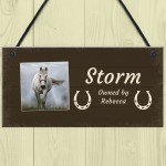 PERSONALISED Horse Lover Gift Hanging Stable Sign Home Decor