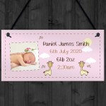 PERSONALISED Newborn Baby Gift Nursery Sign New Mummy Gift