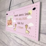 PERSONALISED Newborn Baby Gift Nursery Sign New Mummy Gift