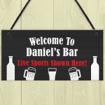 PERSONALISED Home Bar Sports Bar Sign For Man Cave Shed Gift