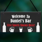 PERSONALISED Home Bar Sports Bar Sign For Man Cave Shed Gift