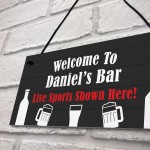 PERSONALISED Home Bar Sports Bar Sign For Man Cave Shed Gift
