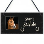 PERSONALISED Hanging Stable Sign Horse Lover Gift For Pet