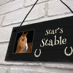 PERSONALISED Hanging Stable Sign Horse Lover Gift For Pet