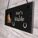 PERSONALISED Hanging Stable Sign Horse Lover Gift For Pet