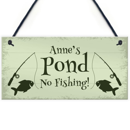 Personalised POND Sign Garden Summerhouse Shed Sign