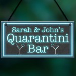 Personalised Quarantini Bar Novelty Home Bar Signs Man Cave Gift