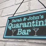 Personalised Quarantini Bar Novelty Home Bar Signs Man Cave Gift