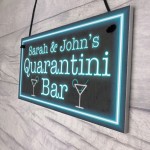 Personalised Quarantini Bar Novelty Home Bar Signs Man Cave Gift