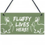 PERSONALISED Rabbit Sign For Garden Hutch Pet Sign Home Decor