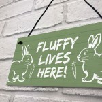 PERSONALISED Rabbit Sign For Garden Hutch Pet Sign Home Decor