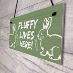 PERSONALISED Rabbit Sign For Garden Hutch Pet Sign Home Decor