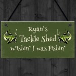 Tackle Shed Personalised Hanging Sign For Man Cave Shed
