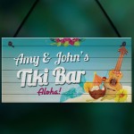 Personalised Tiki Bar Hanging Sign Home Bar Decor Man Cave Gifts