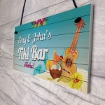 Personalised Tiki Bar Hanging Sign Home Bar Decor Man Cave Gifts