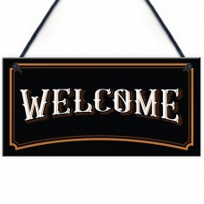 Vintage Style WELCOME Sign Home Decor Bar Home Bar Sign